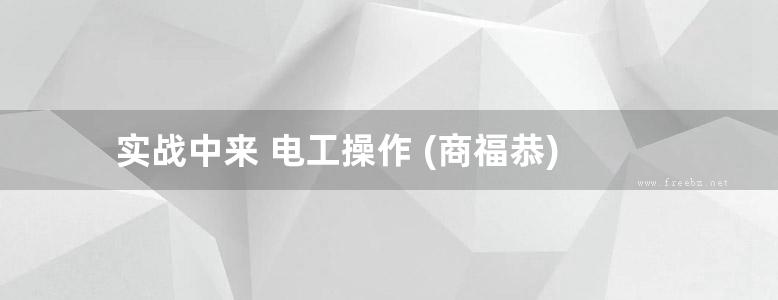 实战中来 电工操作 (商福恭)